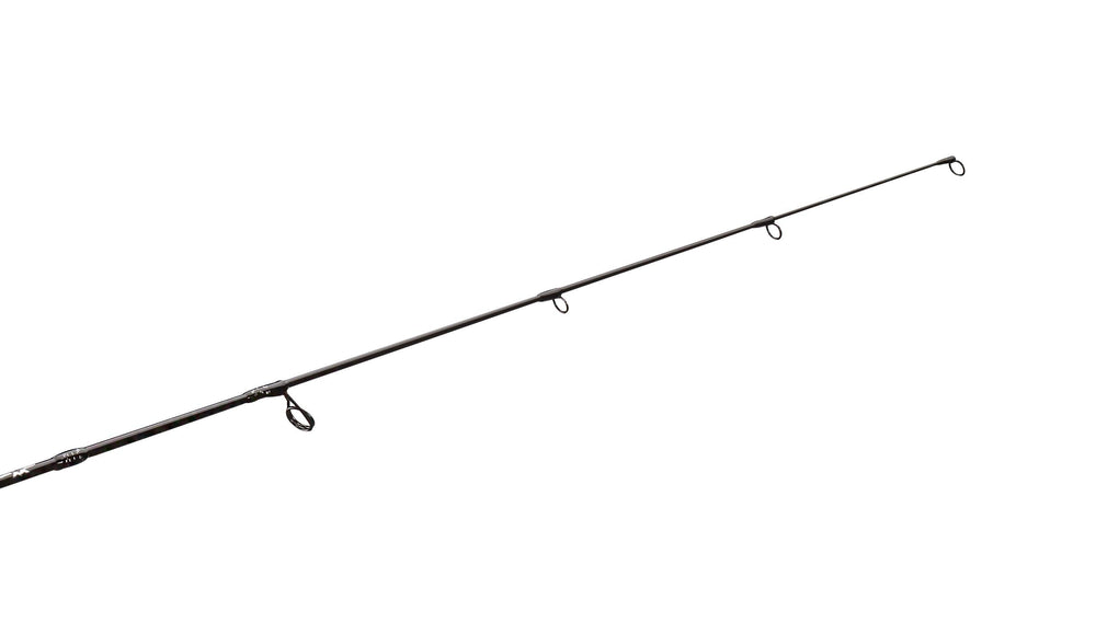 13 FISHING Widow Maker ice rod 27 UL with ALPS guides helps durable line control.