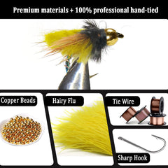 Ultra-thin portable fly box included with kit