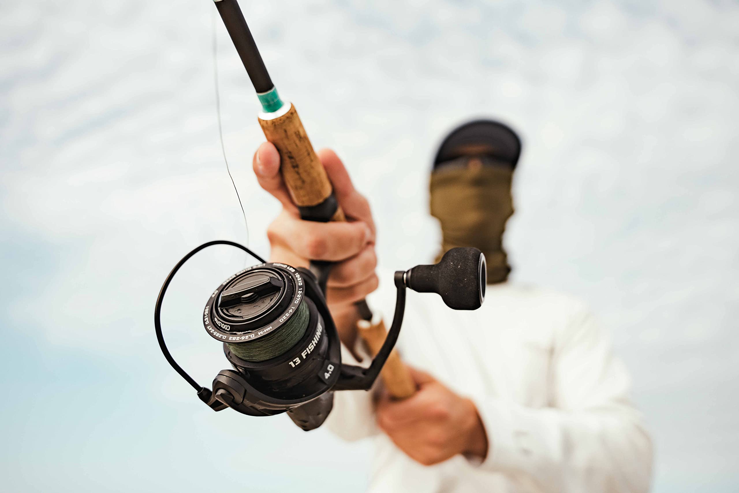 13 Fishing AL13 nine-bearing system delivers smooth retrieves under load.
