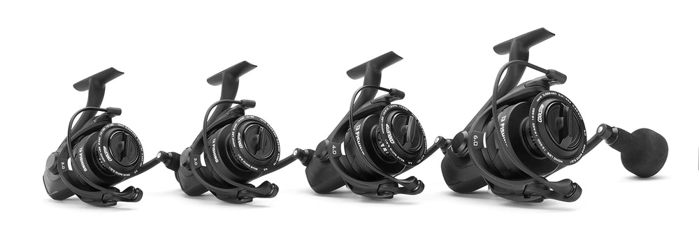 13 Fishing AL13 oversized handle knob aids comfortable cranking during long battles.