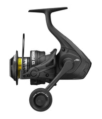 13 Fishing AL13 spinning reel side profile emphasizes balanced design for long casts.