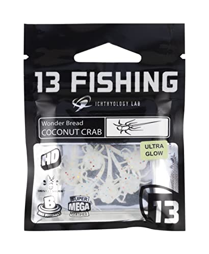 13 FISHING Coconut Crab ultra-fine HD detail enhances lifelike movement for more strikes.