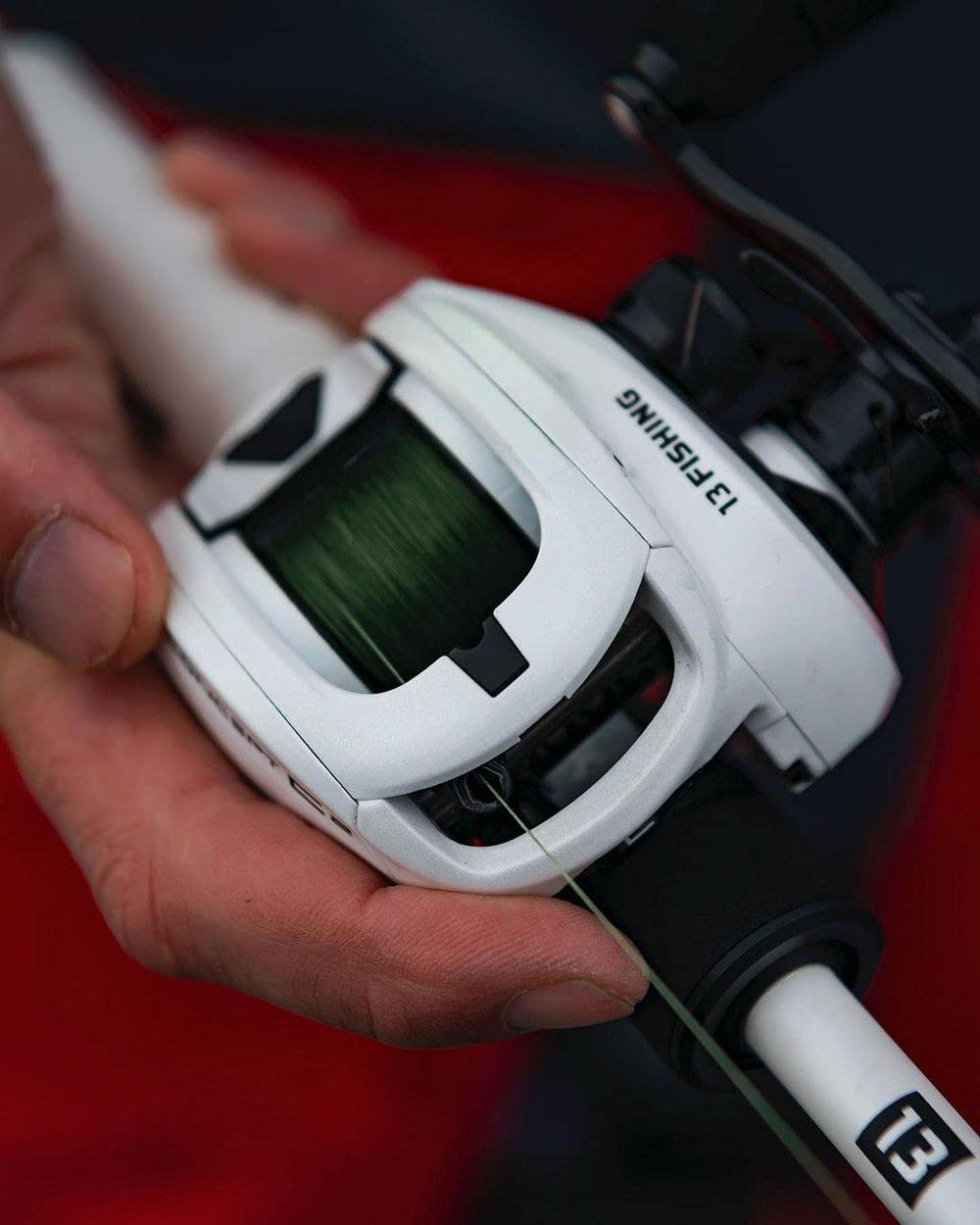 13 FISHING Concept C2 line guide Arrowhead feature aids clean line path.