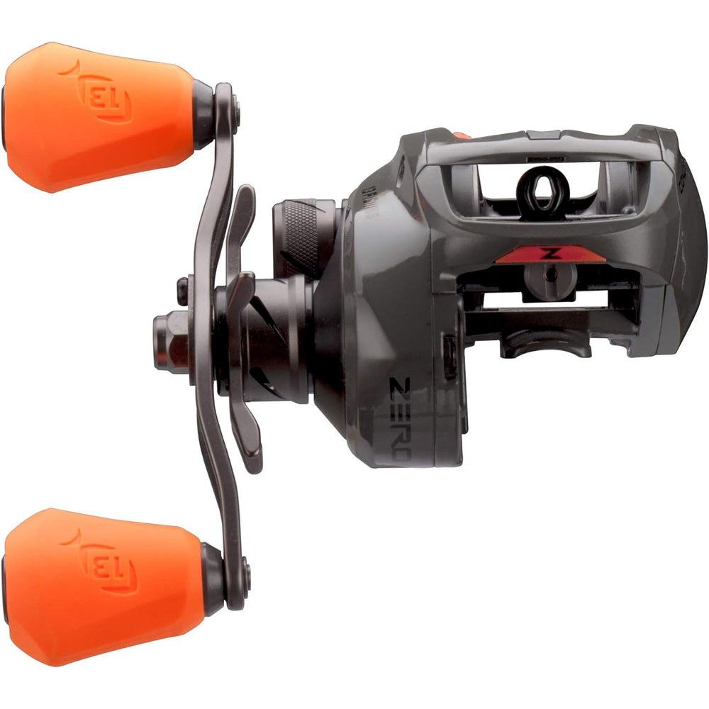 13 FISHING Concept Z hi-tech cast iron carbon frame delivers rugged durability.