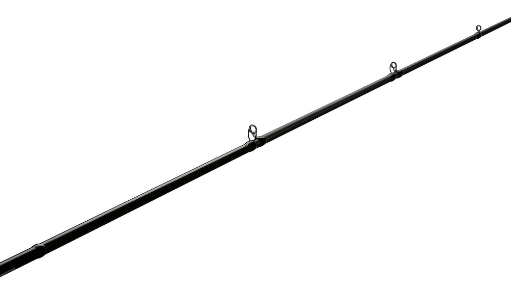 In-action shot shows power and balance of the Defy Black 7'4 crankbait rod.