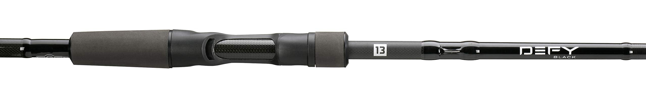Brand label on the Defy Black rod signals reliability.