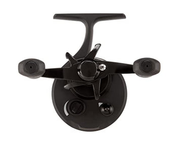 Descent Gen 2 inline ice reel with compact graphite frame for easy handling.