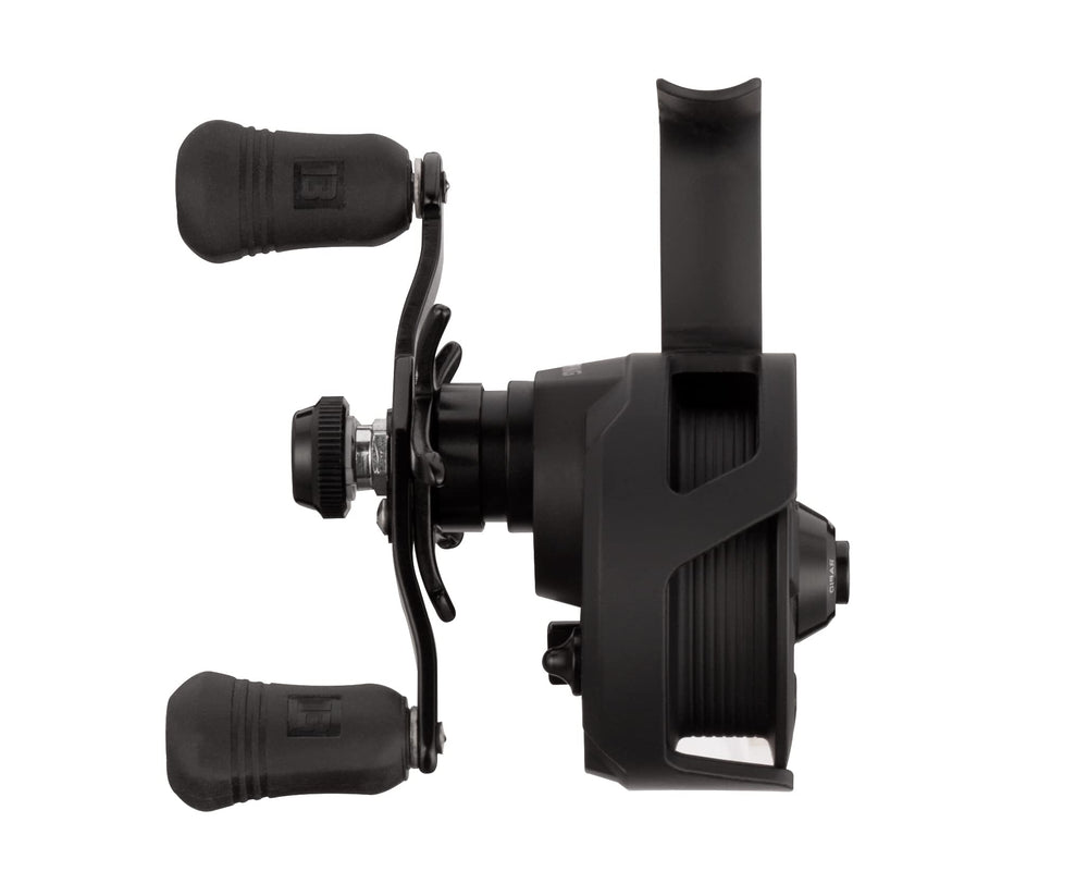 Descent Gen 2 inline ice reel drag star adjustment for fine-tuned tension.
