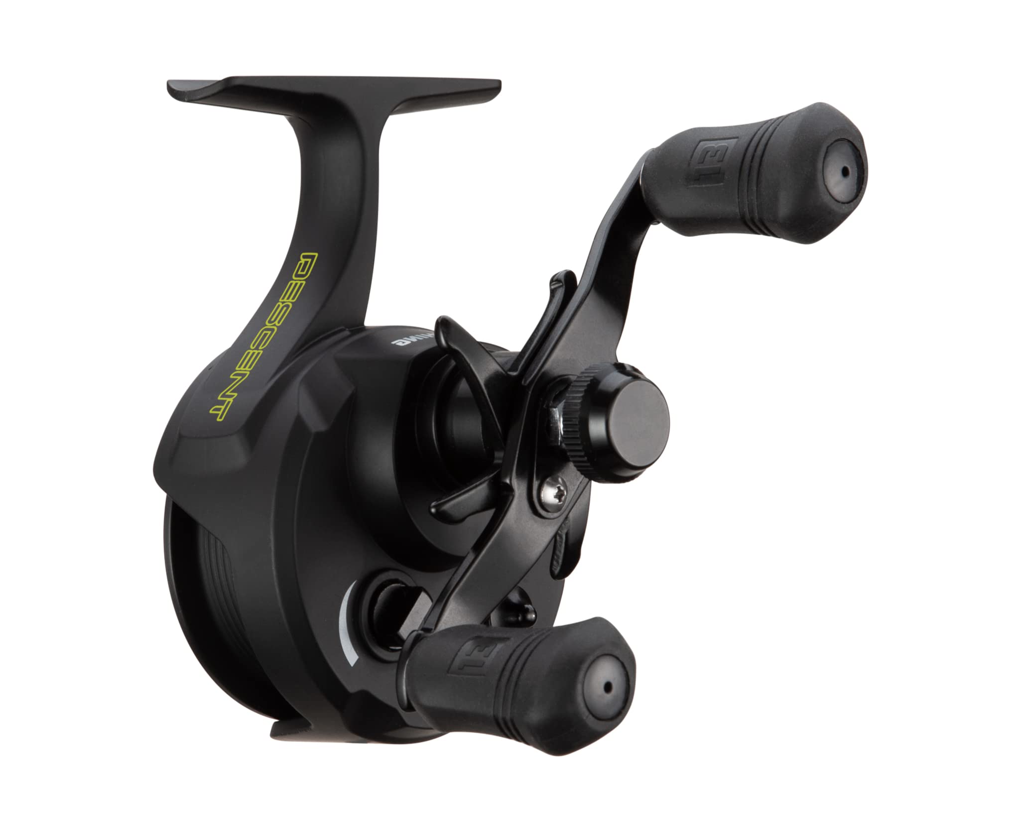 Descent Gen 2 inline ice reel push button spool for quick line changes.