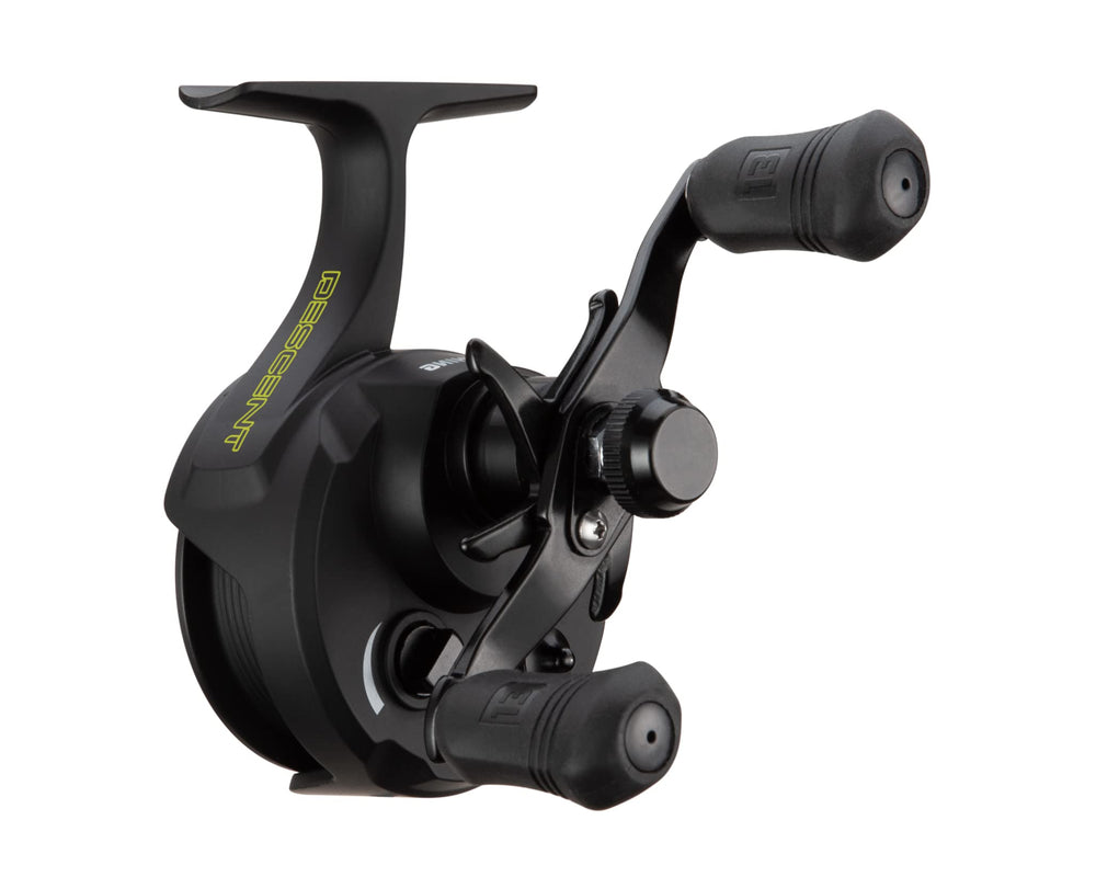 Descent Gen 2 inline ice reel push button spool for quick line changes.