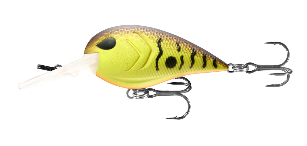 13 FISHING Gordito crankbait side view shows compact size for tight-cover casting.