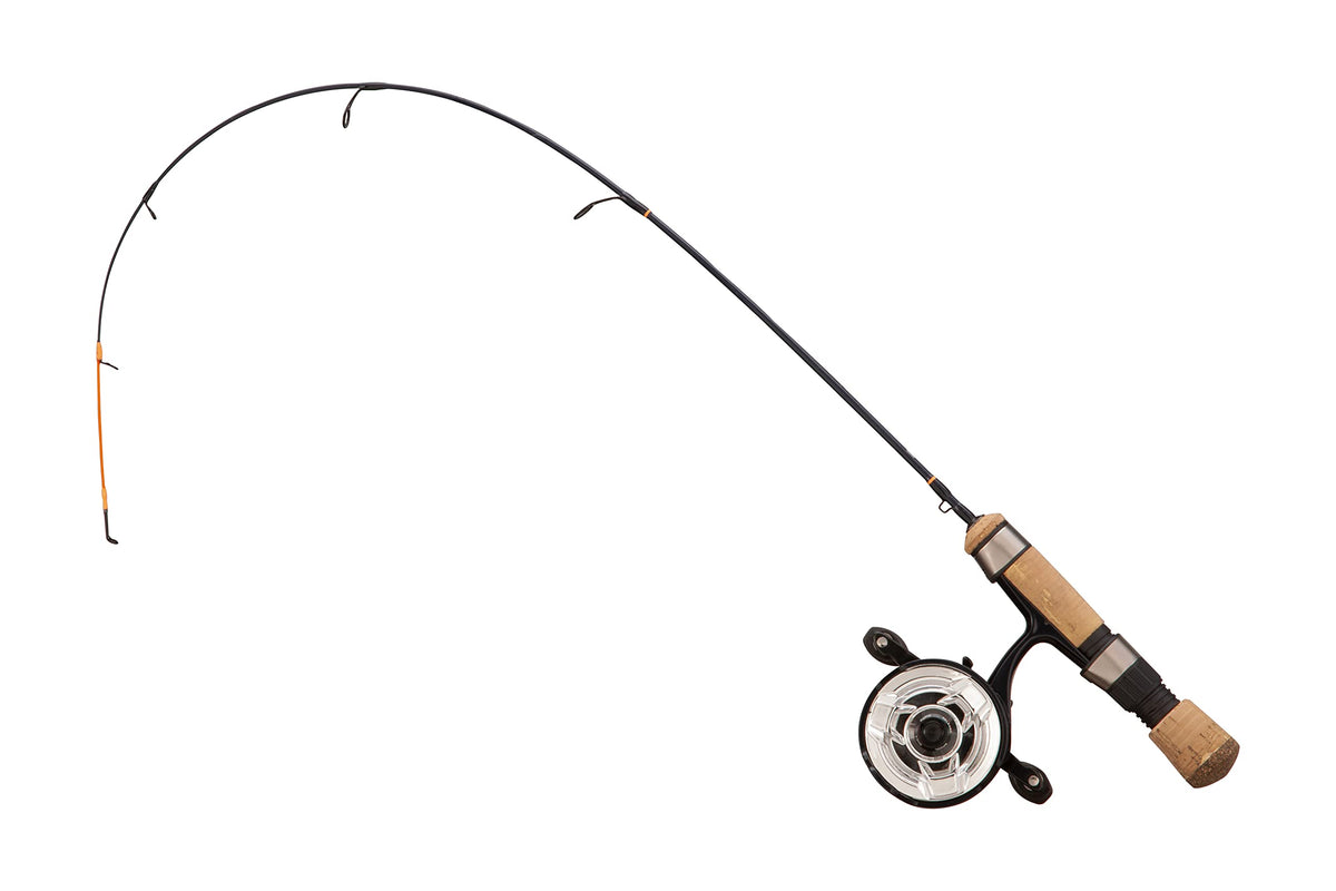 13 Fishing Snitch Descent inline ice combo blank with flex-core tip for bite sensitivity.