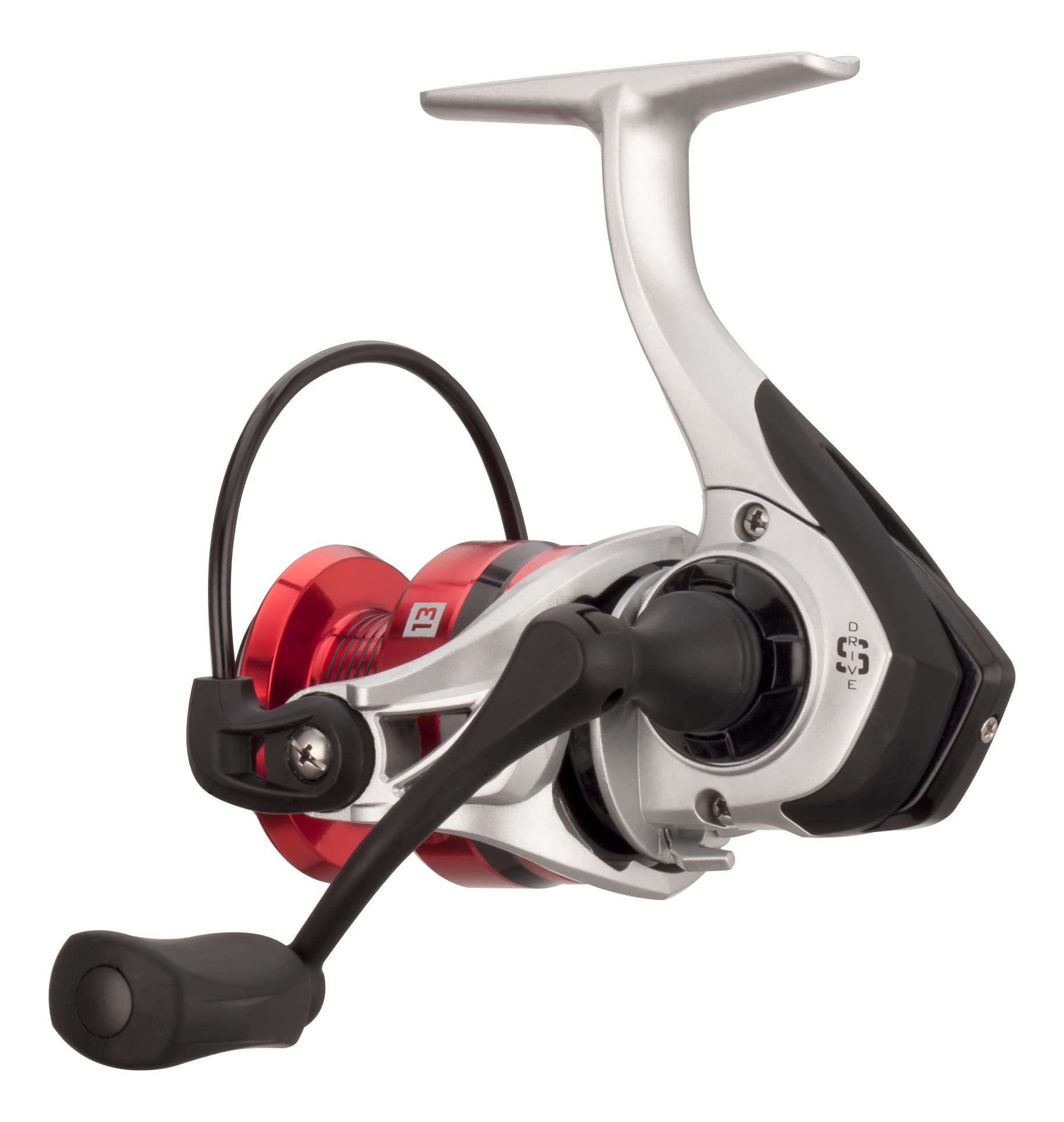 13FISHING Source F handle area shows machined aluminum handle for solid cranking.