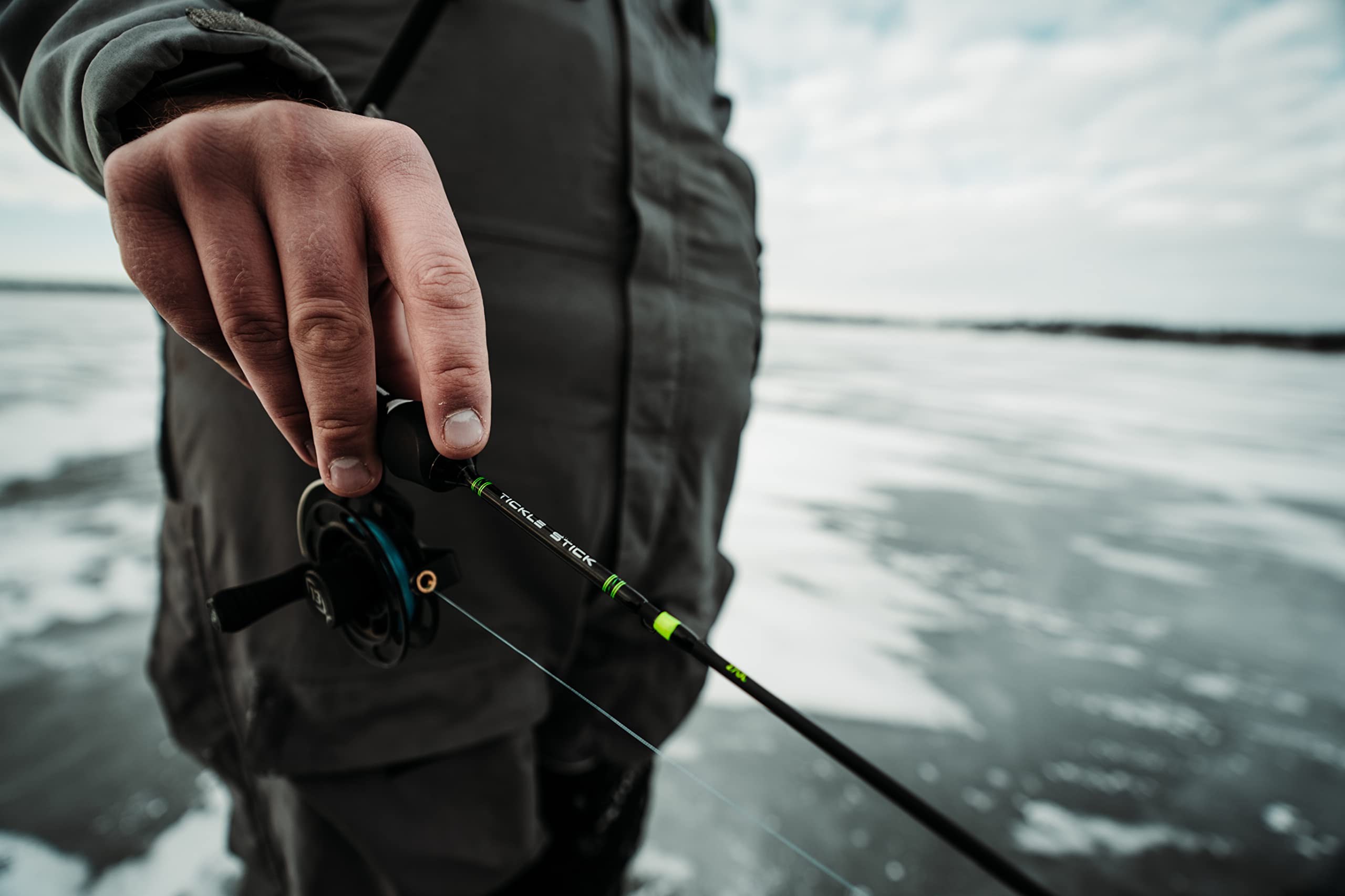 13 FISHING Tickle Stick precision bite detection in cold water.