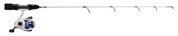 13 FISHING White Noise Ice Combo 26M reel seat provides secure ergonomic grip