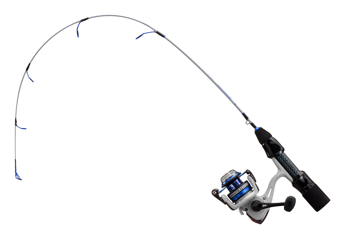 13 FISHING White Noise Ice Combo 26M rod blank shows durable Toray graphite for winter use