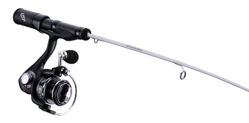 13 FISHING Whiteout Ice Combo rod tip view showing sensitive Toray graphite