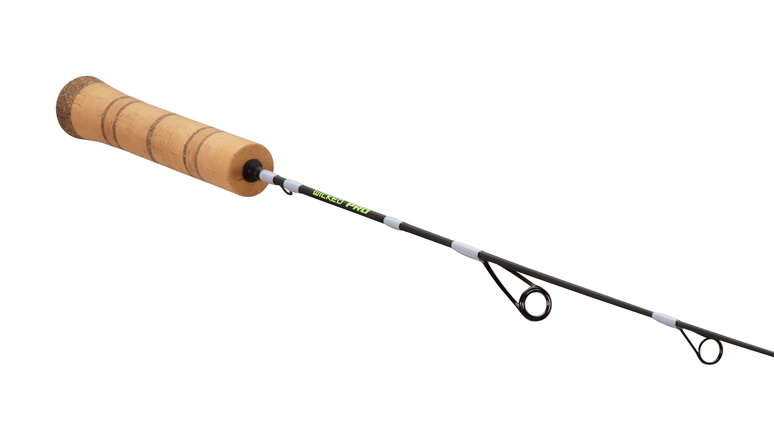 13 FISHING Wicked Pro ice rod 28ML cork handle for comfortable grip during long sessions.