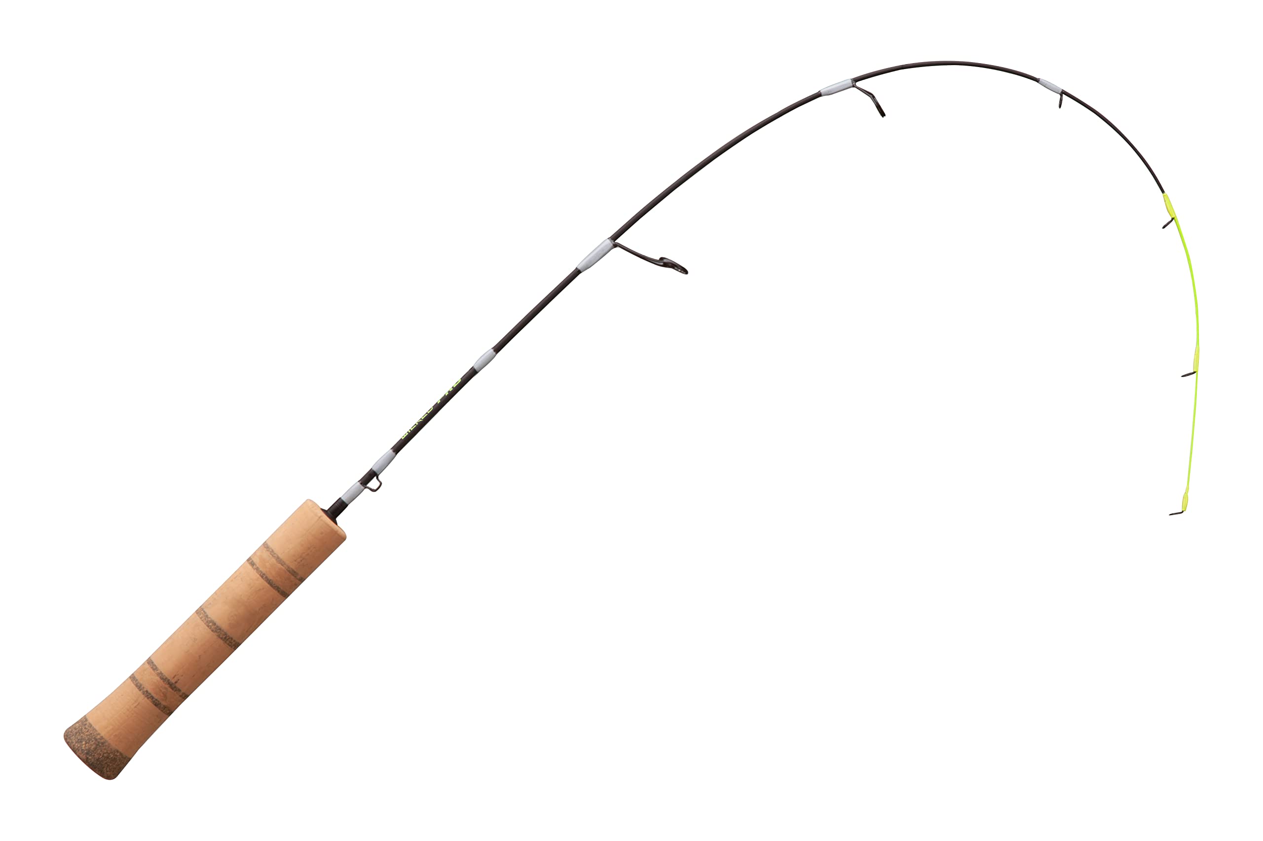 13 FISHING Wicked Pro ice rod 28ML full rod showcases balanced performance for ice fishing.