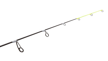 13 FISHING Wicked Pro ice rod 28ML hi-vis tip aids quick bite detection.