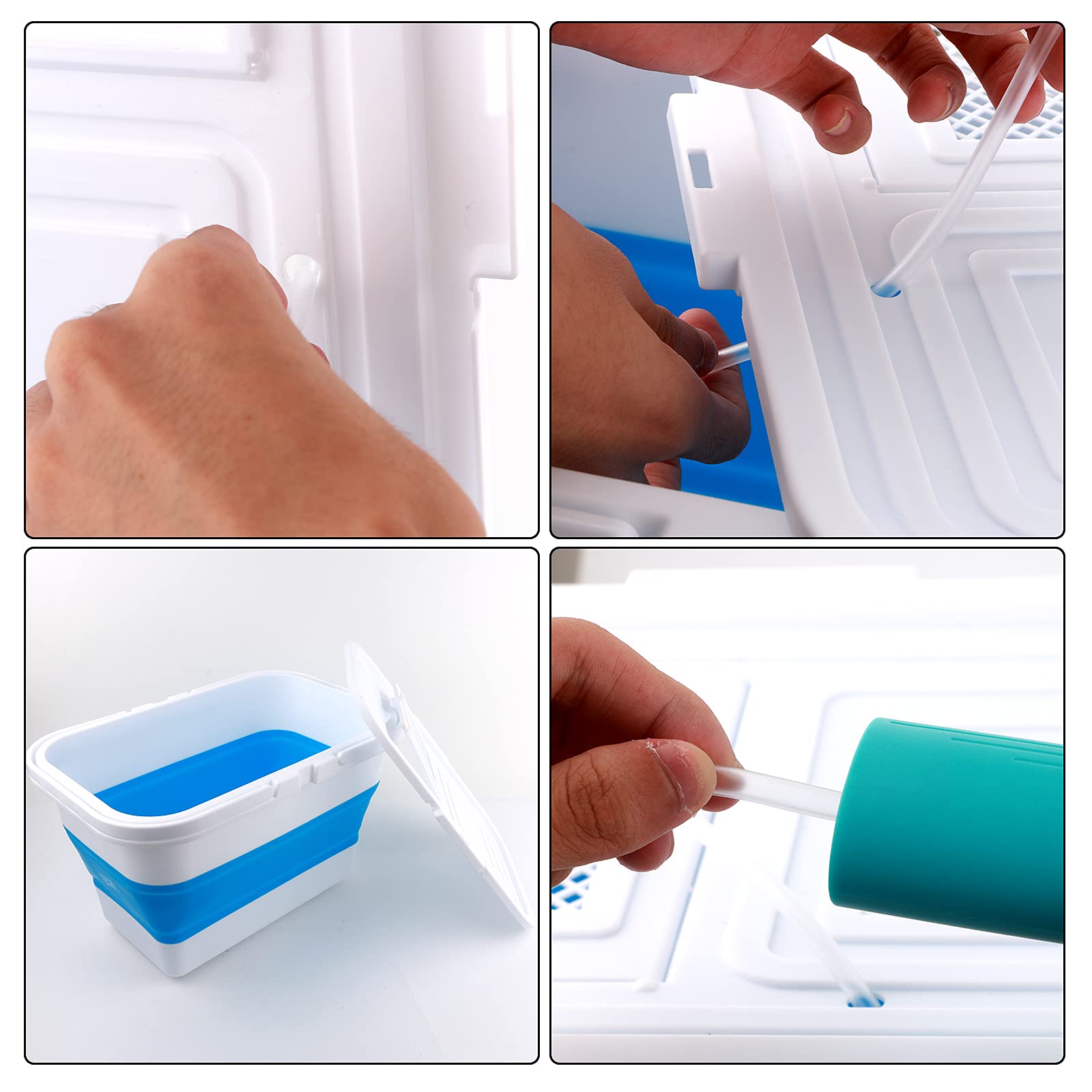 Bottom water outlet design for easy drainage