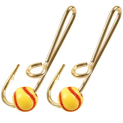Gold fishing hat hook clip attached to cap