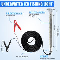 Power cord length 16.4 ft for underwater light