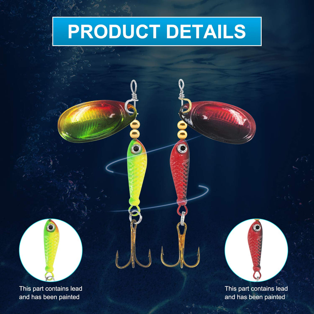 Lures designed for freshwater and saltwater use