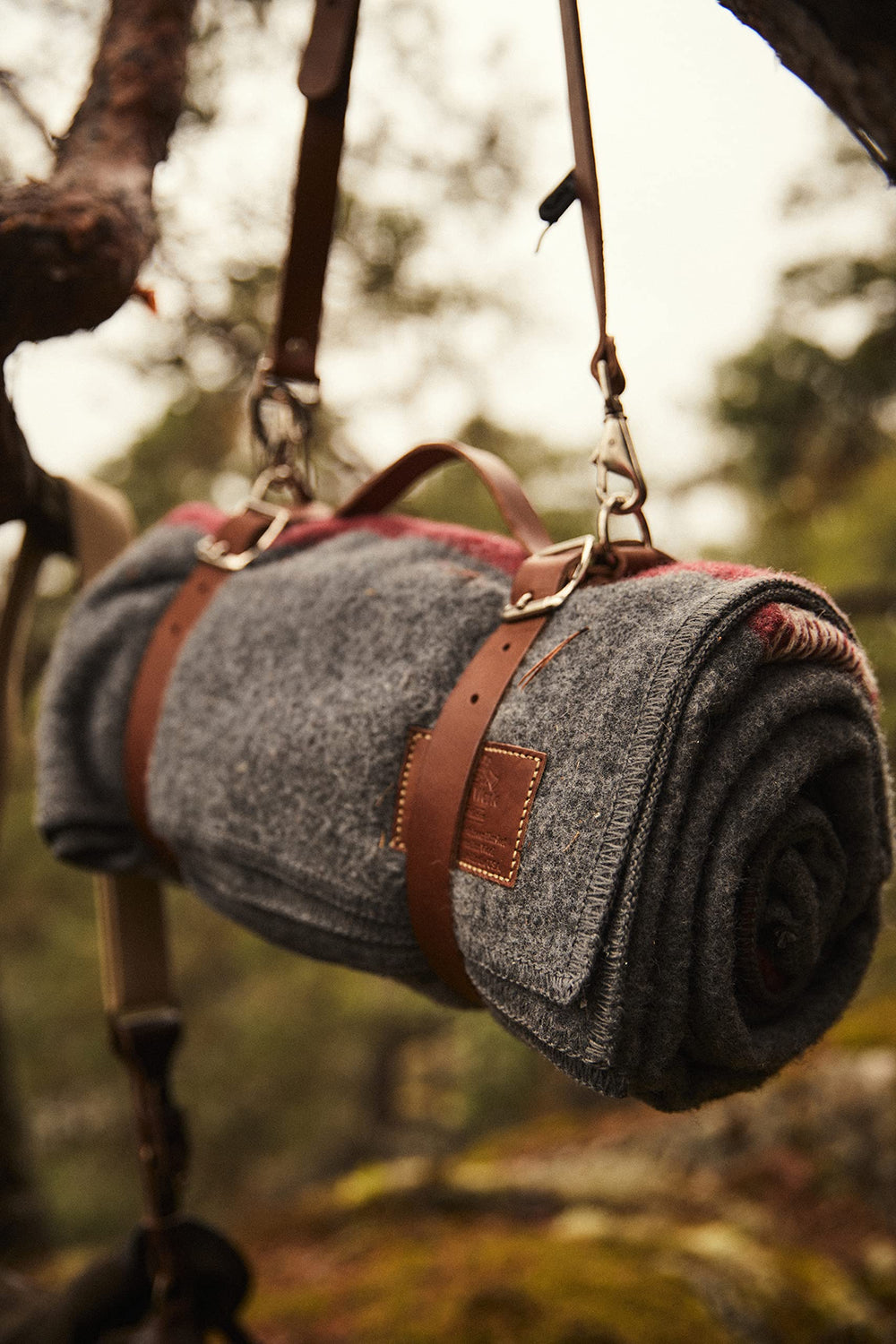 1844 Helko bedroll rolled and packed showcasing compact storage for travel