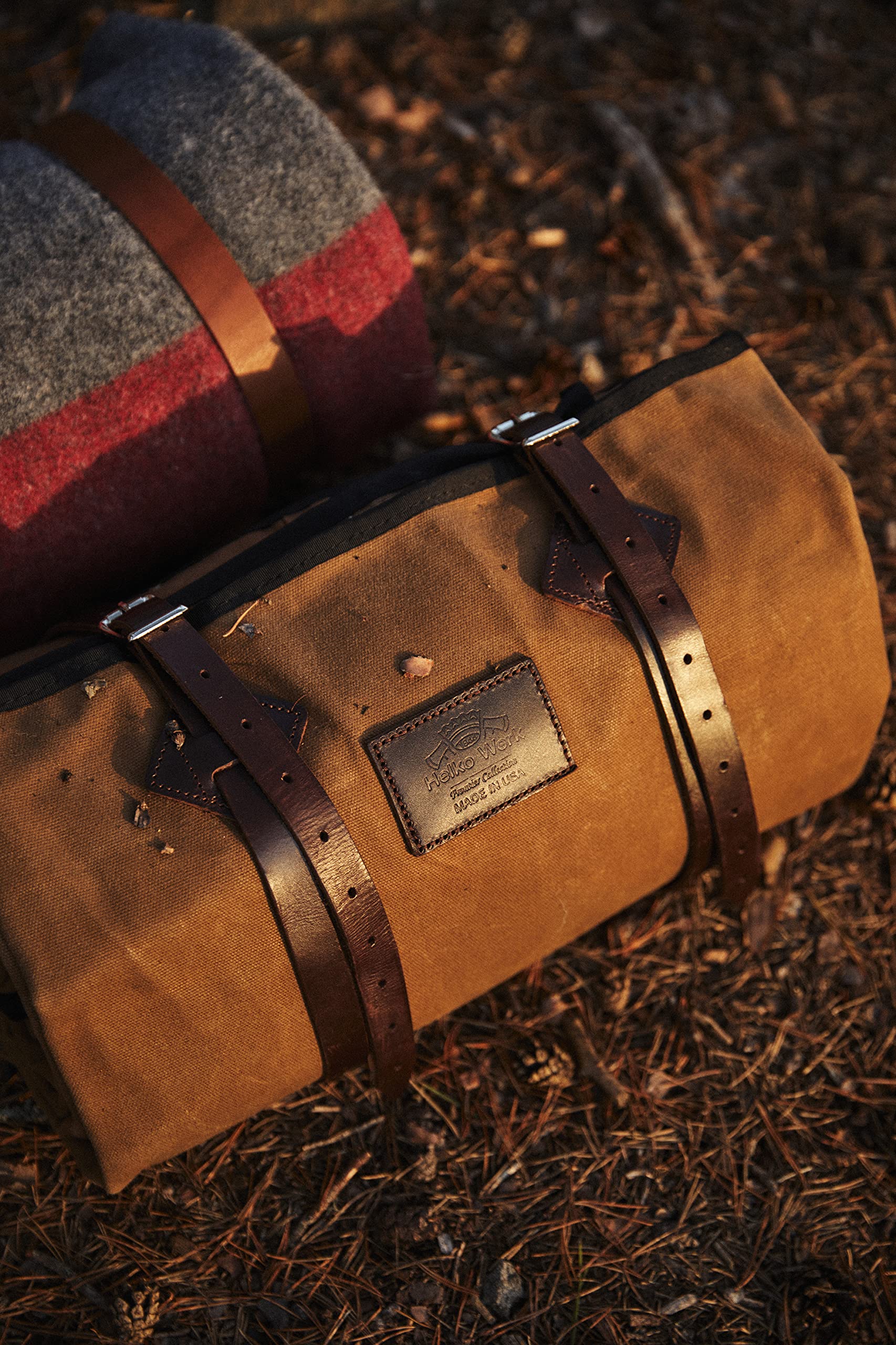 1844 Helko Werk bedroll rolled compact for portability
