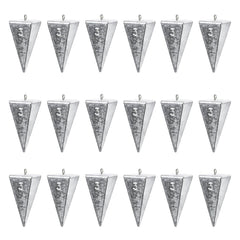 18 pieces of 3oz pyramid fishing weights sinkers set