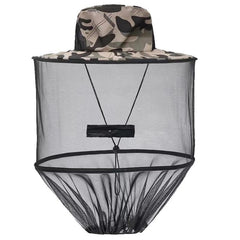 Front view of the 1Pack Anti-Mosquito Mesh Cap with removable netting