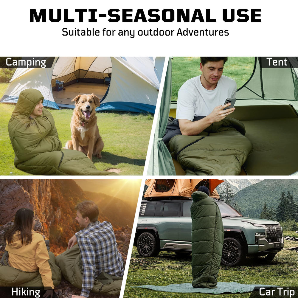 1TG Tactical sleeping bag fleece-lined interior for cozy warmth.