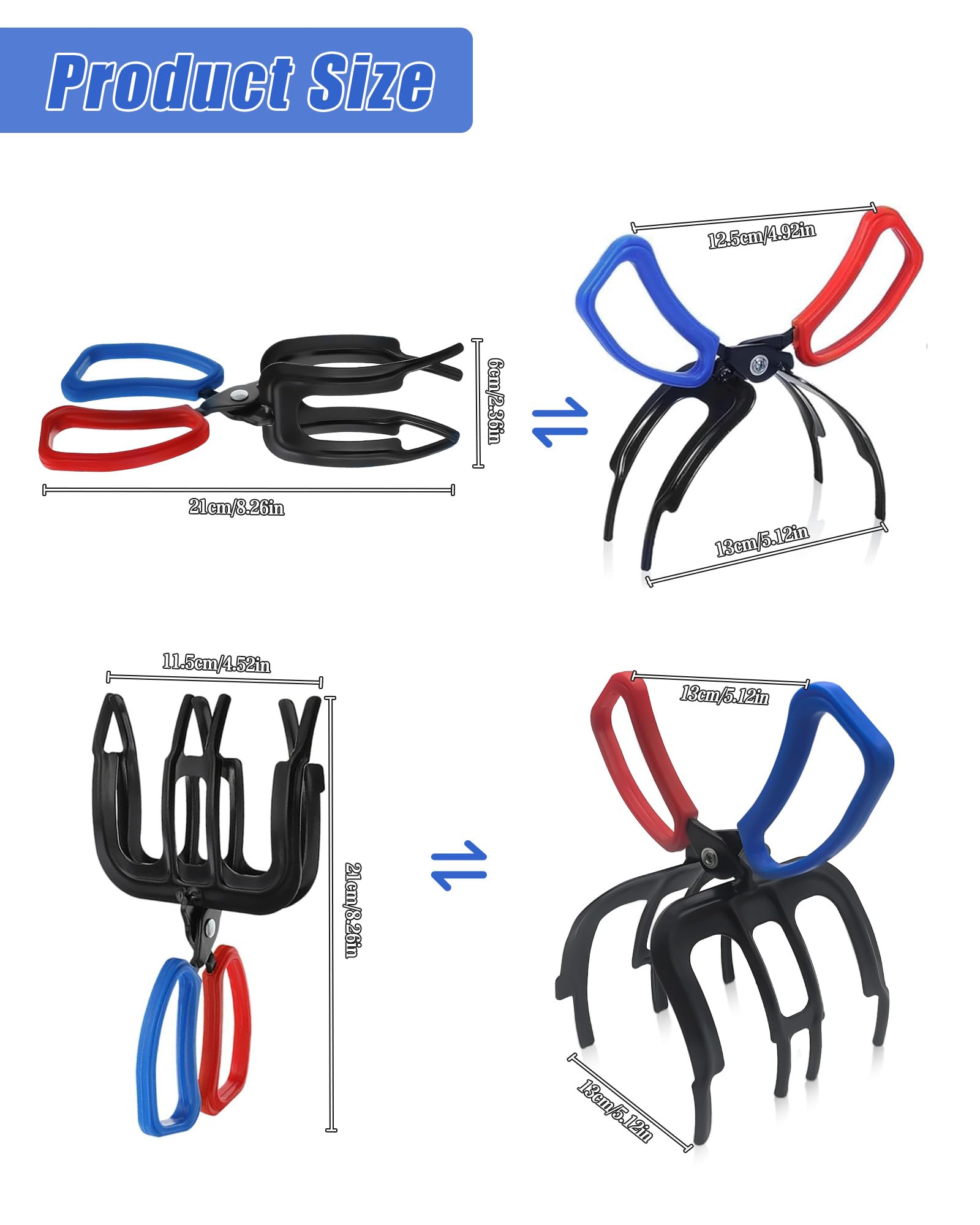 Close-up of 3-claw fish gripper claws