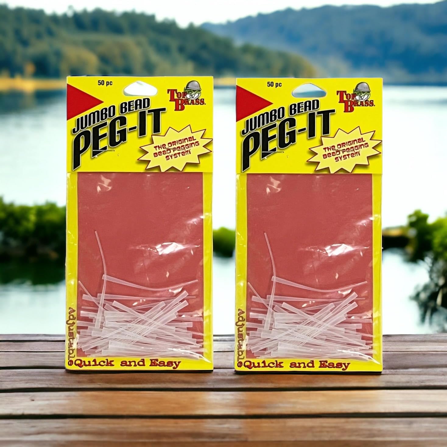 Bead Peg-It Clear being used to secure beads on fishing line
