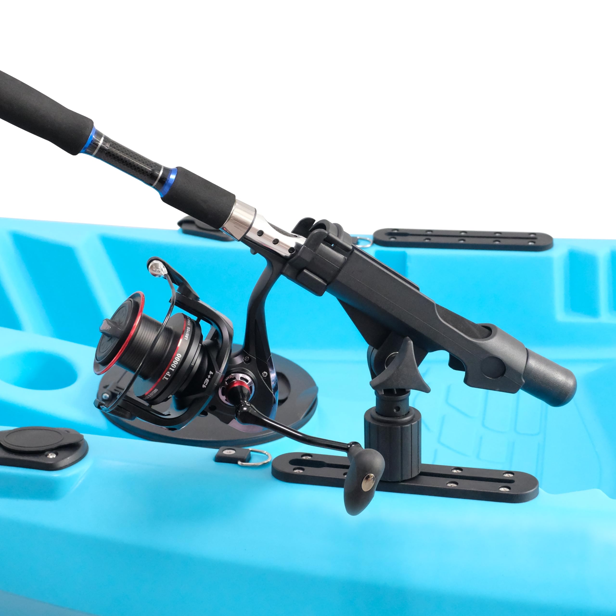 Two rod holders in packaging for the kit