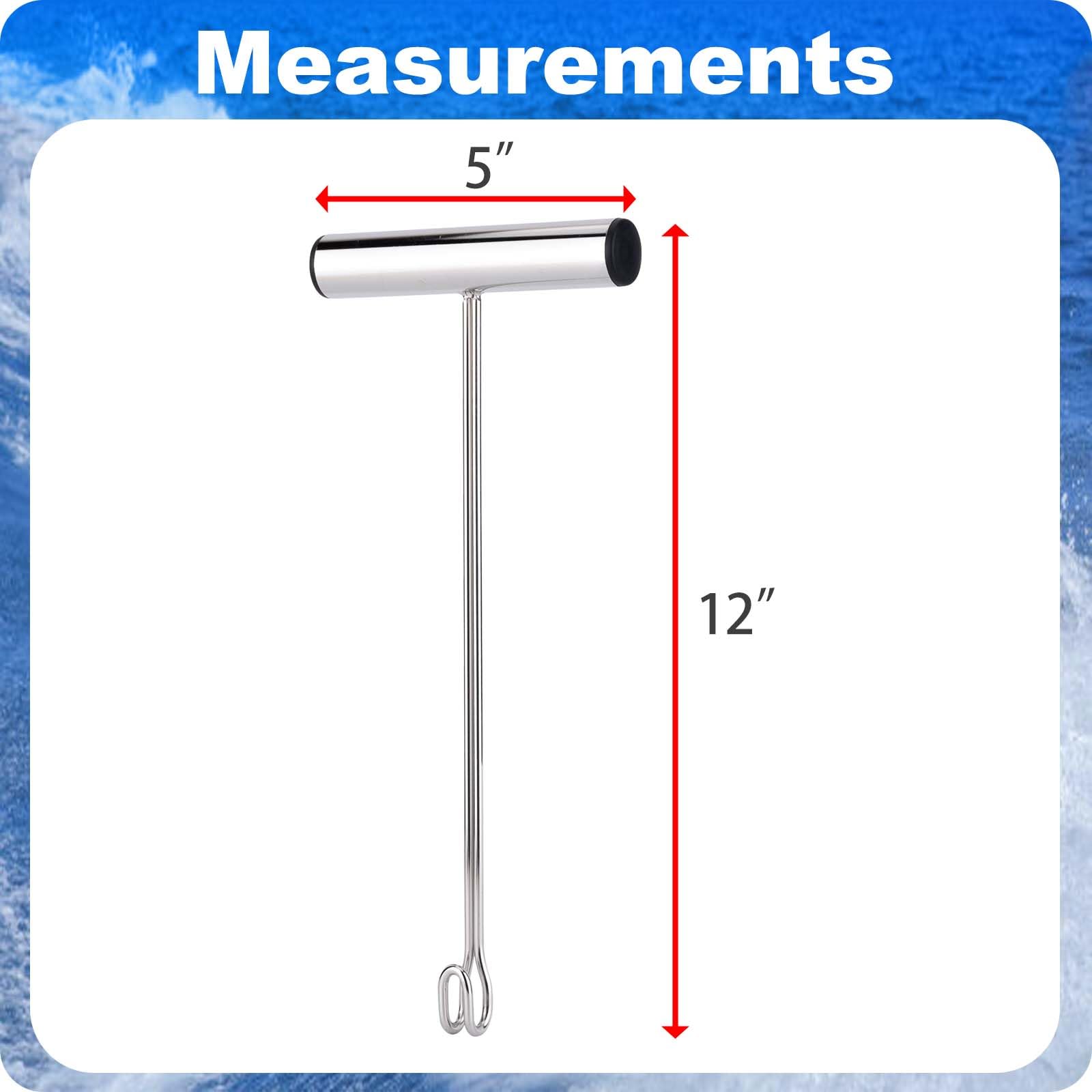 Dual-curve hook extractor with T-shaped handle