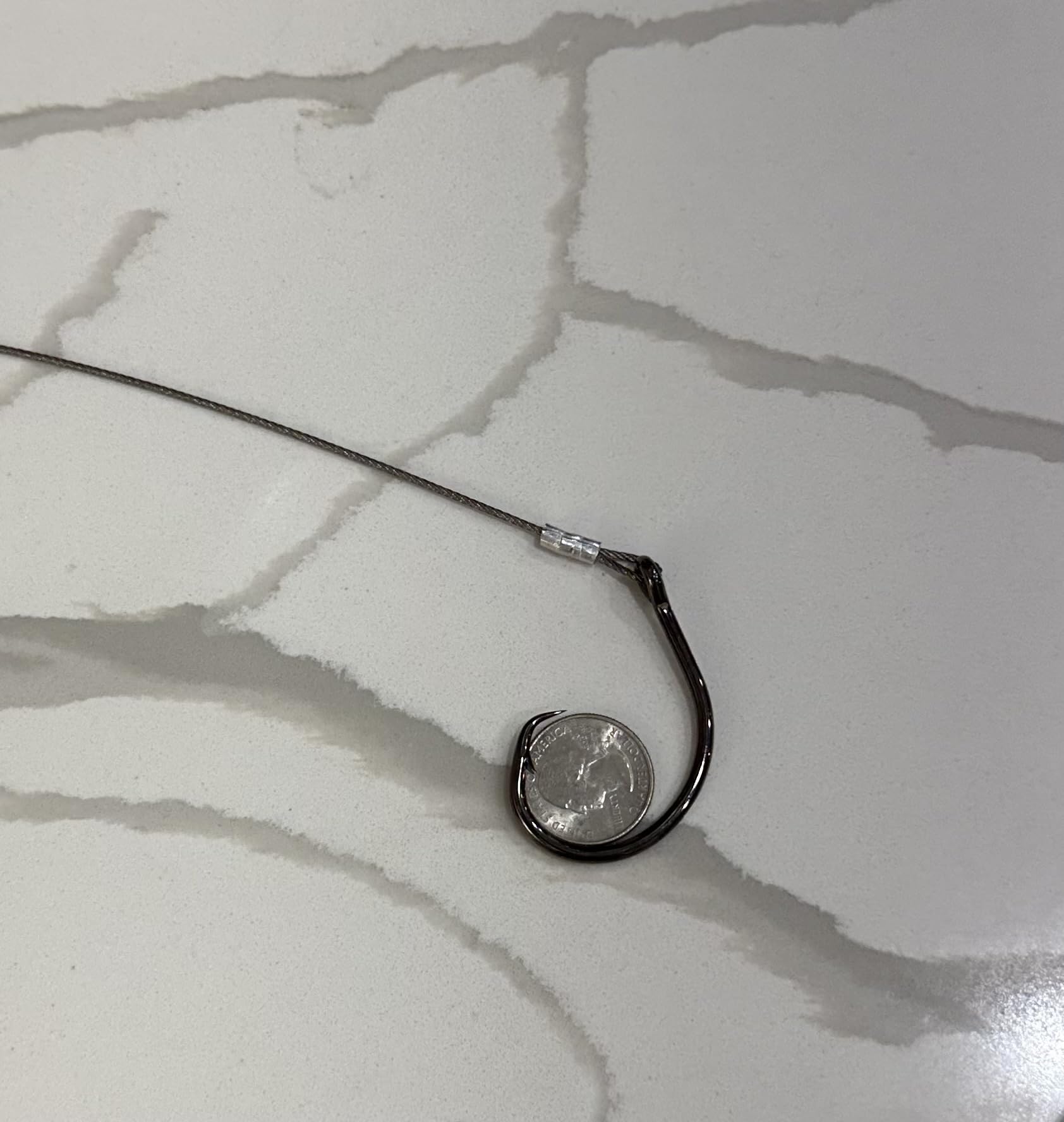 200 lb monofilament shock leader and swivels