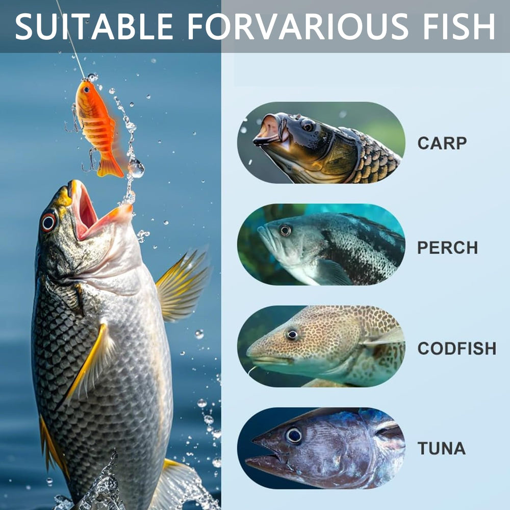 Close-up of interchangeable diving lips on the lure