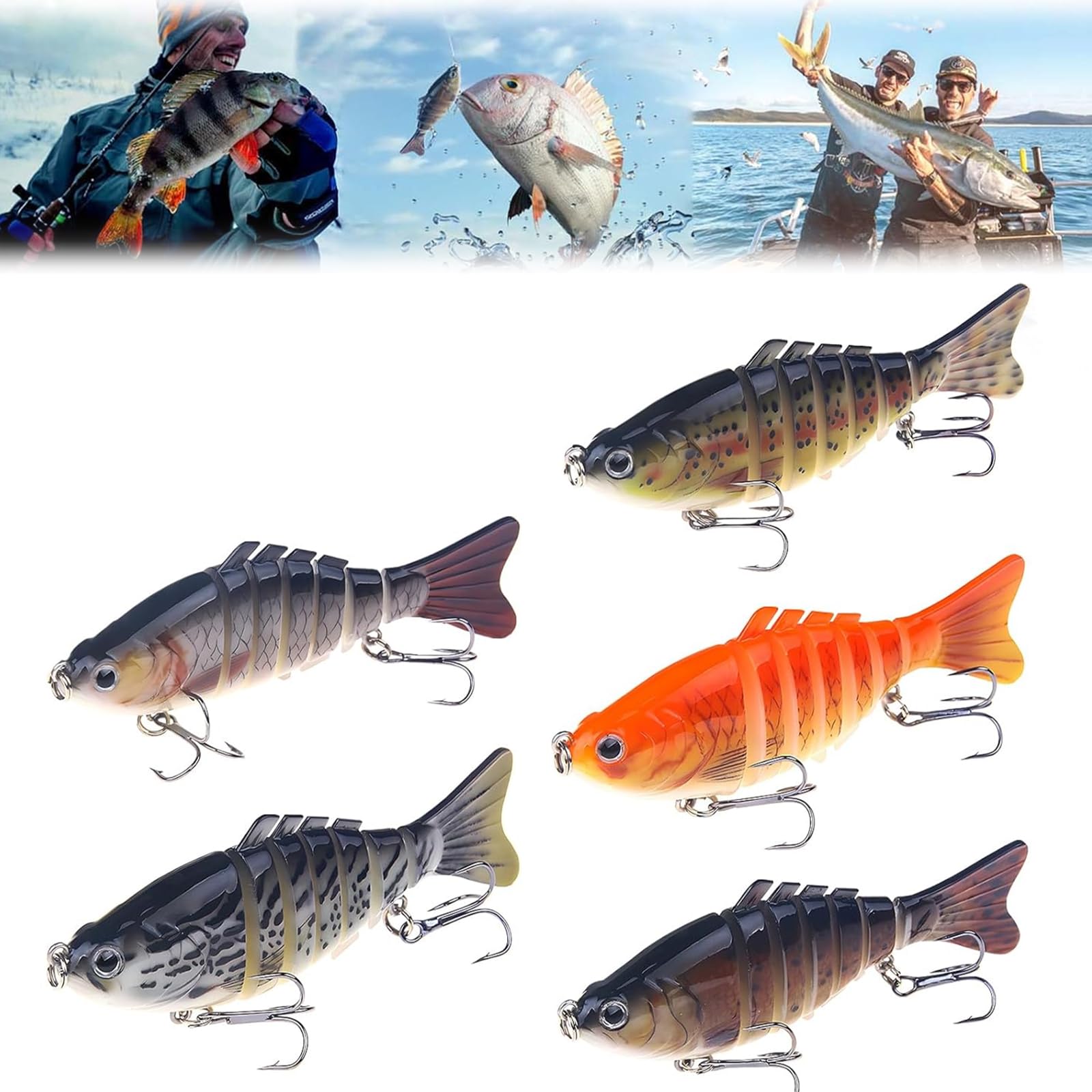 Top view showing lure shape and propeller