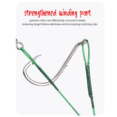 High carbon steel octopus fishing hook with sharp corrosion-resistant points