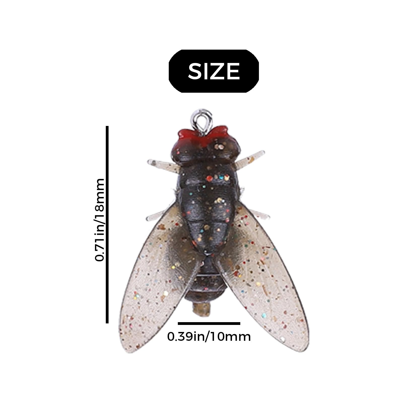 Complete 20-piece fly fishing flies kit illustration