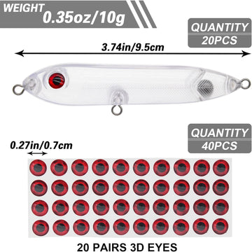 Close-up of durable plastic and stainless steel lure blank