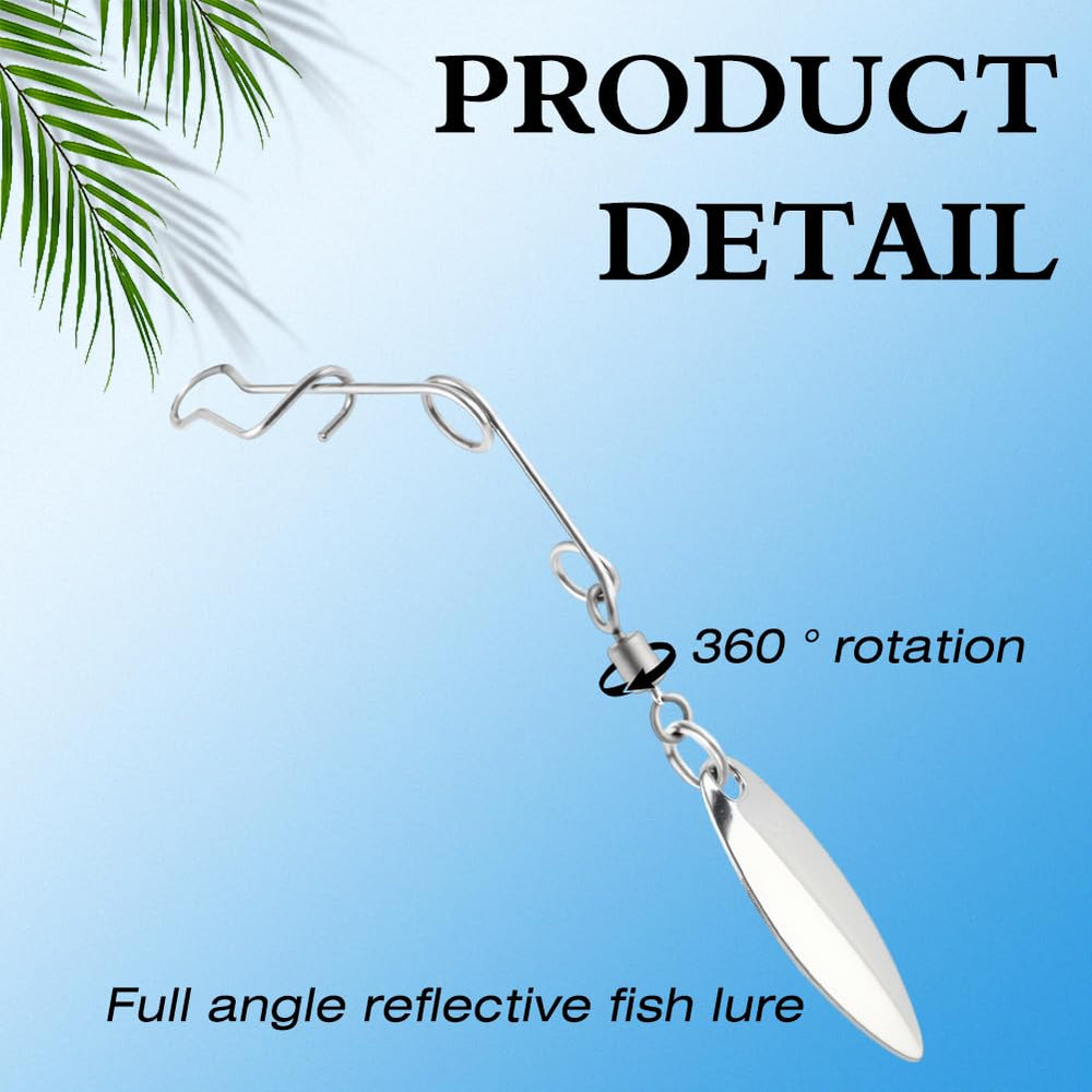 Close-up of gold spinner bait blade and body