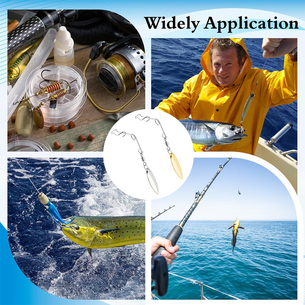 Spinner baits suitable for freshwater and saltwater fishing