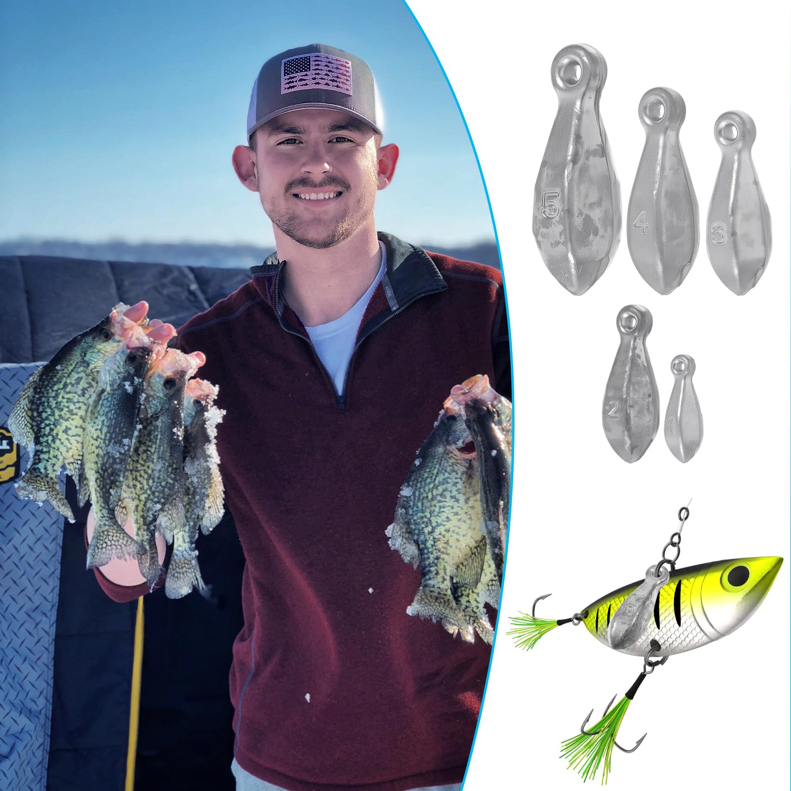 Complete Pb bank sinkers fishing kit packaging
