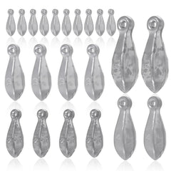 22pcs Pb Bank Sinkers Kit – 1oz weight