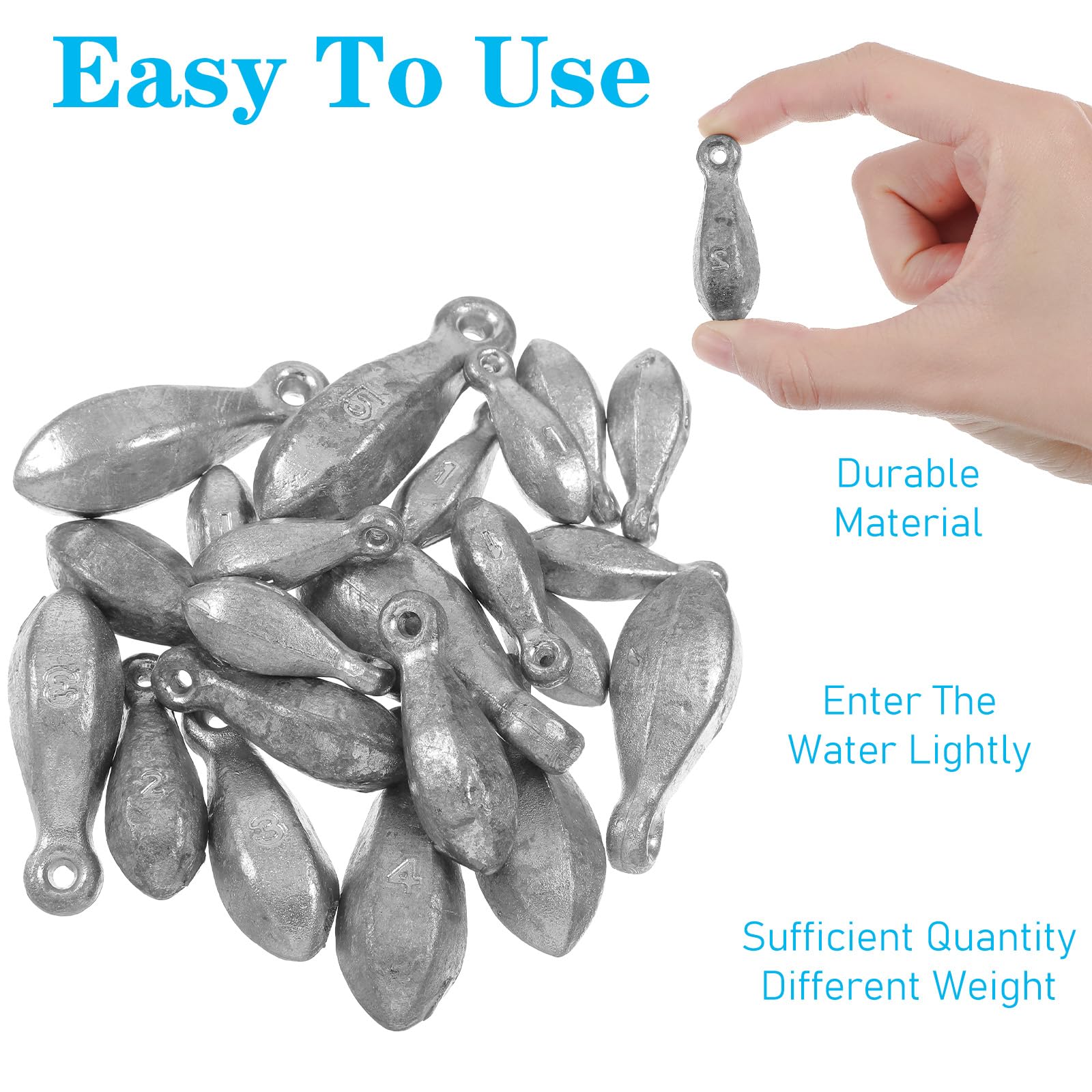 22pcs Pb Bank Sinkers Kit – 4oz weights