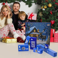 Contents of 24-day fishing tackle advent calendar