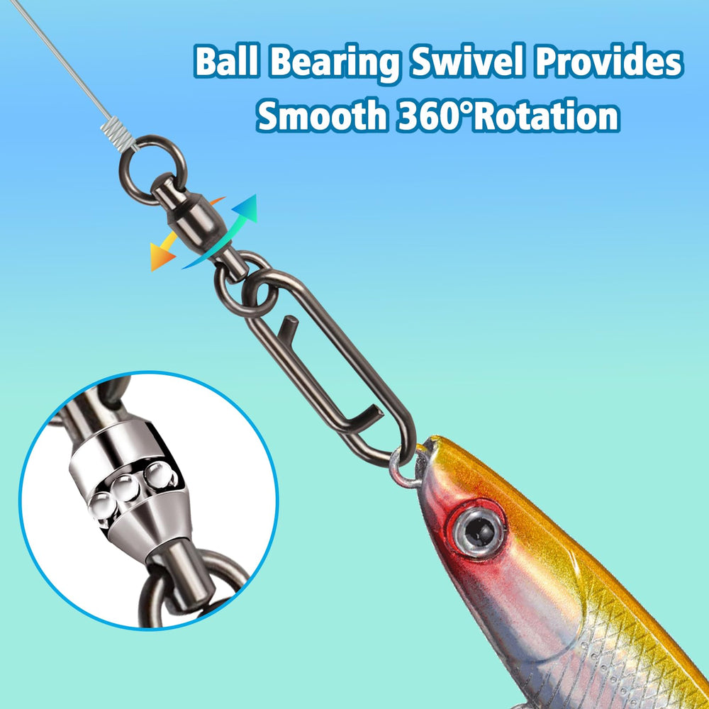 Quick-change fishing clips ideal for lures and baits